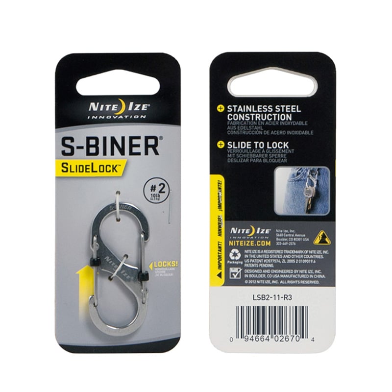S-Biner SlideLock #2 - Stainless - Extreme Outfitters