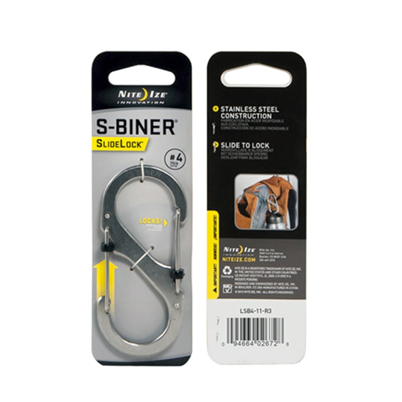 S-Biner SlideLock #4 - Stainless - Extreme Outfitters