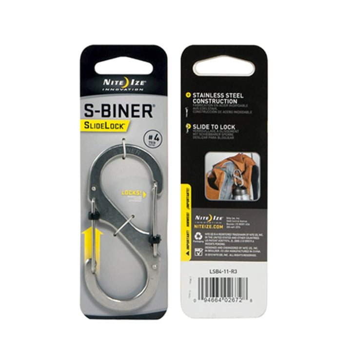 S-Biner SlideLock #4 - Stainless - Extreme Outfitters