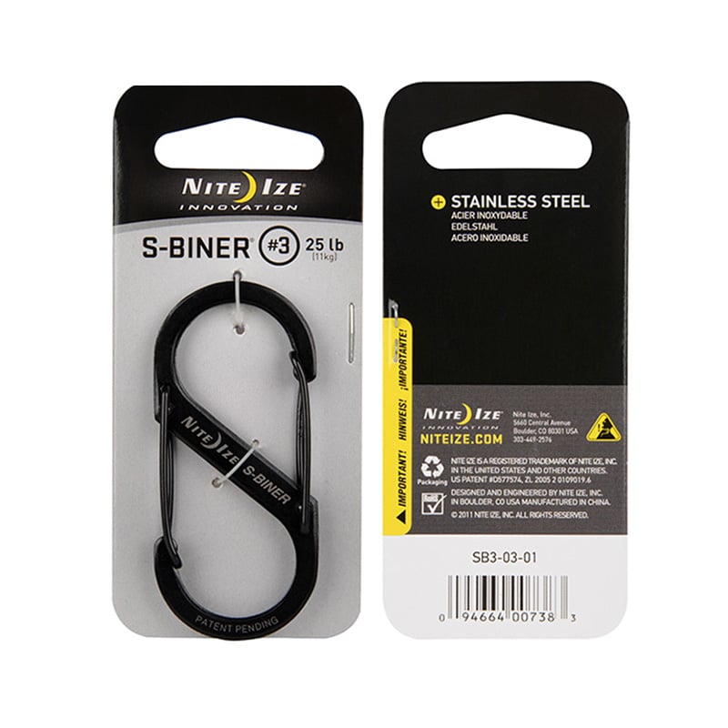 S-Biner #3 - Black - Extreme Outfitters