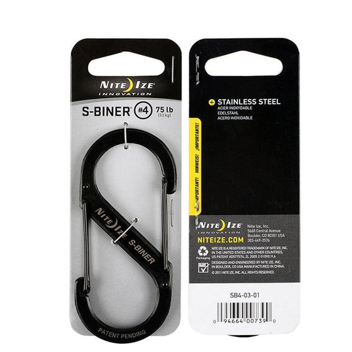 S-Biner Size #4 - Black - Extreme Outfitters
