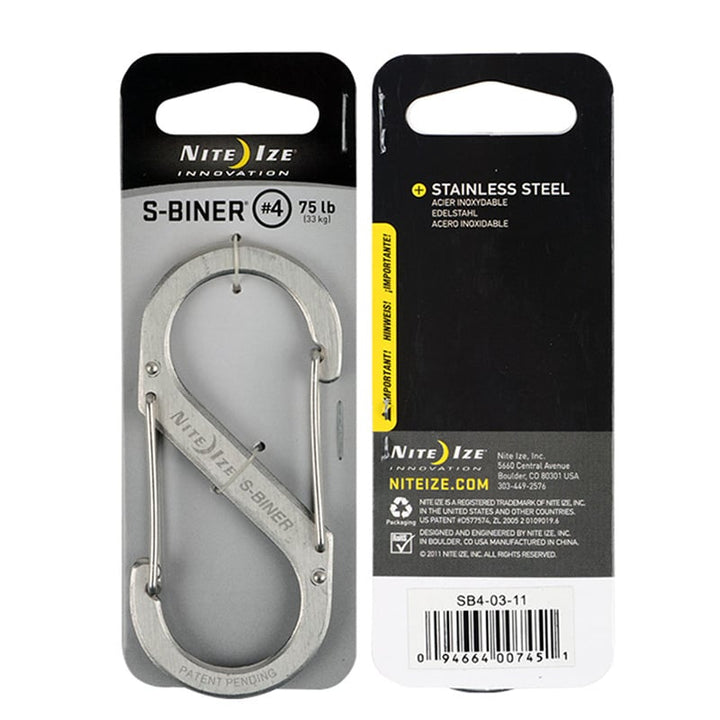 S-Biner Size #4 - Stainless - Extreme Outfitters