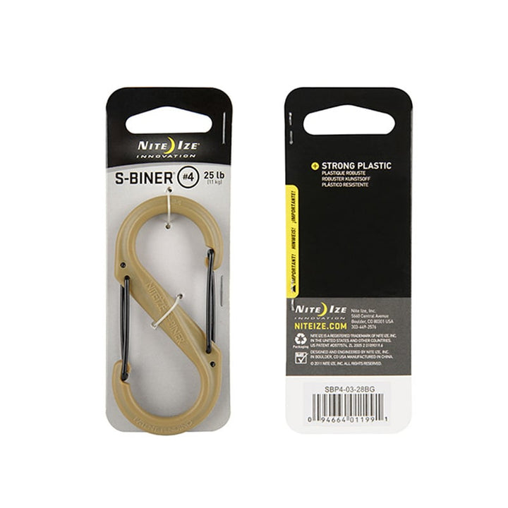 S-Biner #4 Coyote/Black Gates - Extreme Outfitters