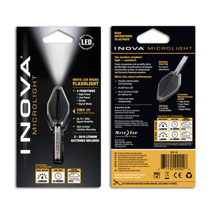 Inova Microlight- Black/White - Extreme Outfitters