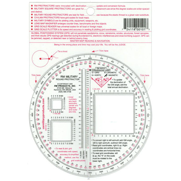 Military Round Protractor - Extreme Outfitters
