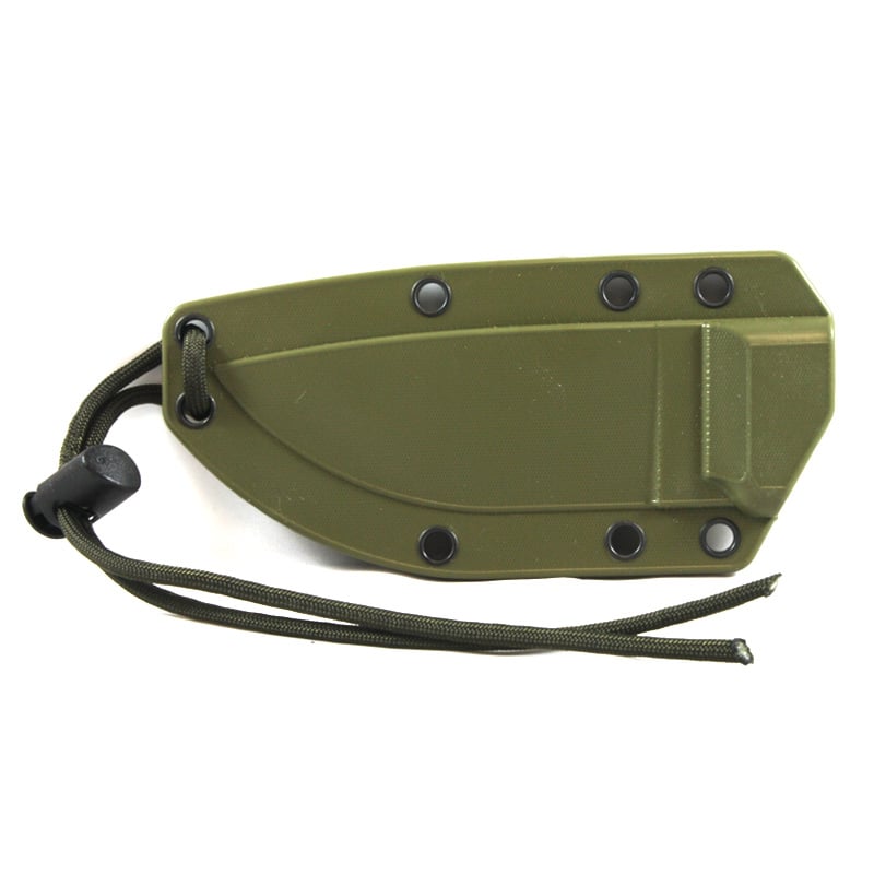 Esee-3 - Plain Edge - Desert Tan Blade - OD Sheath with Molle - Extreme Outfitters