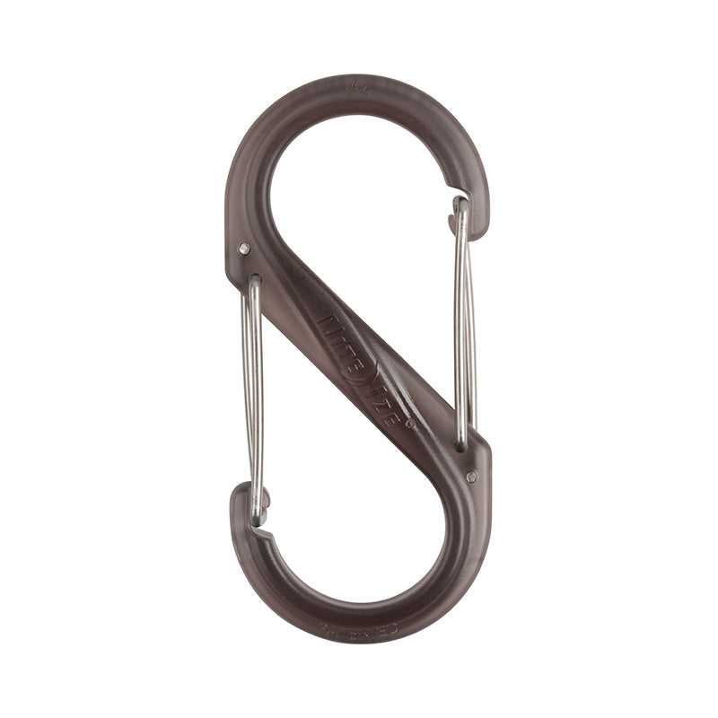 S- Biner Dual Carabiner Plastic #2 Plastic Smoke - Extreme Outfitters