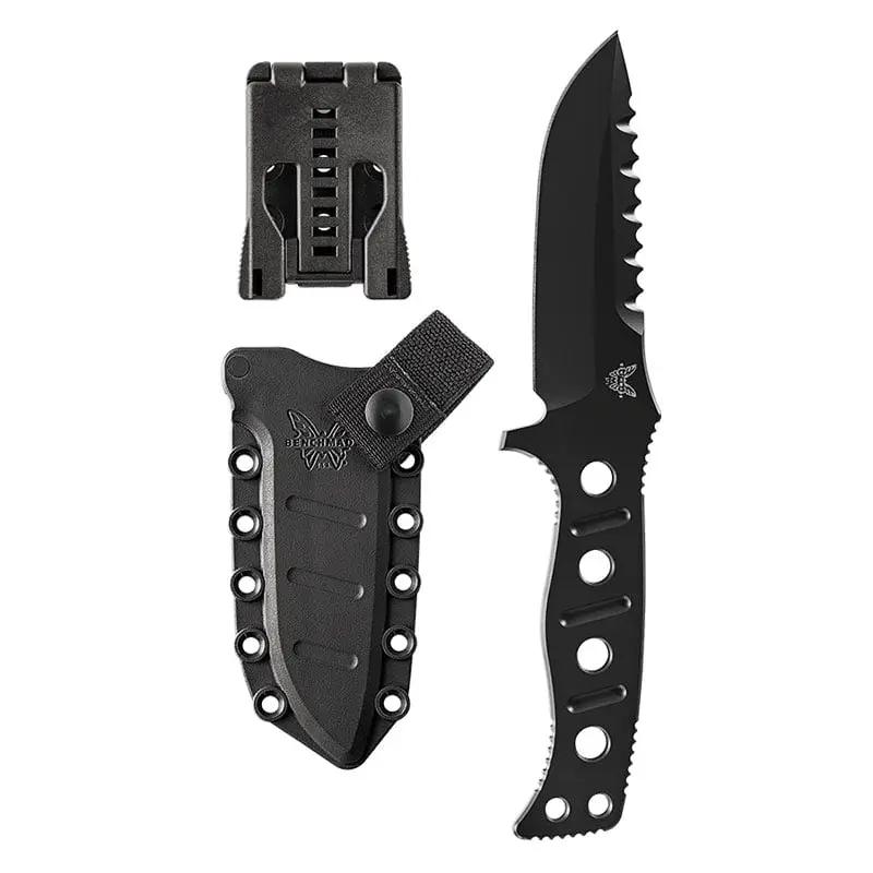 Benchmade 375BK Fixed Adamas Black, Black Sheath Benchmade