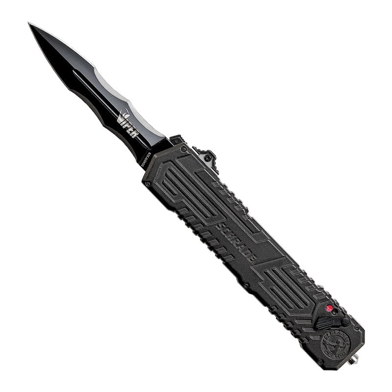 Viper 3rd Gen OTF Assist - Double Edge Dagger Black Titanium Nitride Finish - Extreme Outfitters