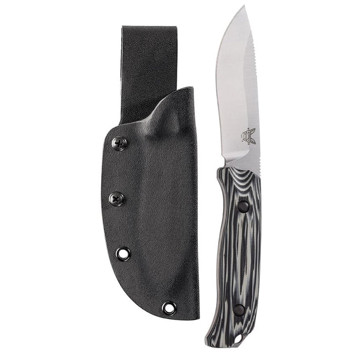 Benchmade 15001-1 Saddle Mountain Skinner, Satin Finish Plain Edge, Kydex Sheath Benchmade