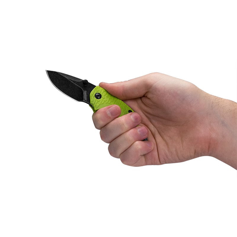 Shuffle Blackwash Plain Edge Lime Handle - Extreme Outfitters