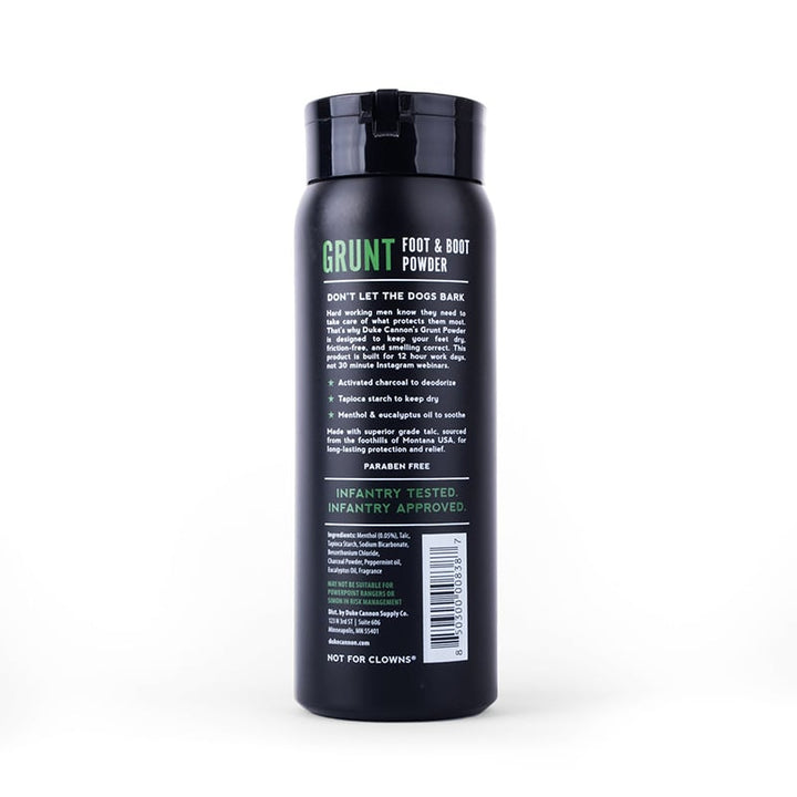 Duke Cannon Grunt Foot and Boot Powder - Extreme Outfitters