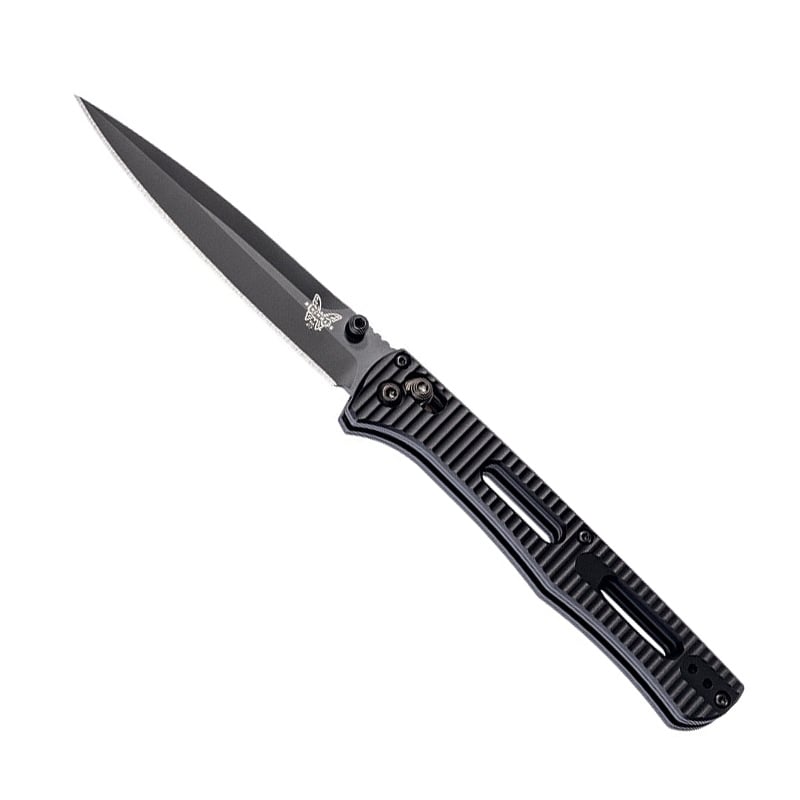Benchmade 417BK FACT® Black Plain Edge, Black Aluminum Handle - Extreme Outfitters