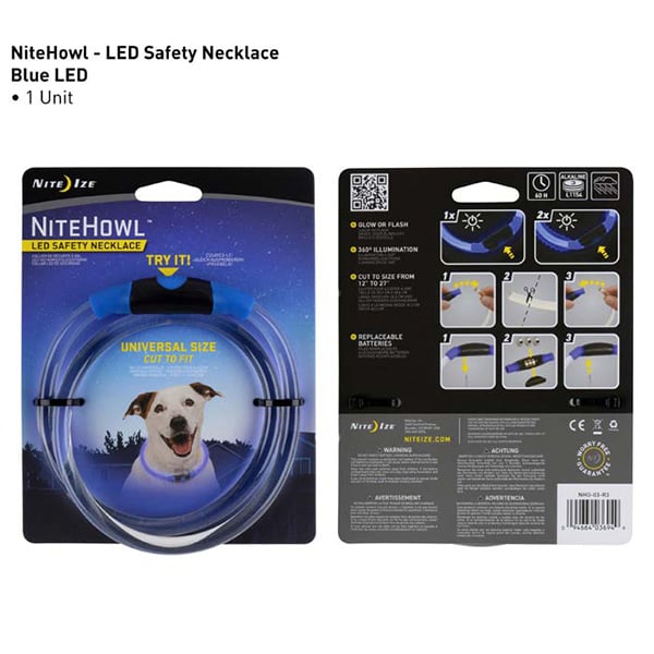 NITEHOWL® LED Safety Necklace - Blue - Extreme Outfitters