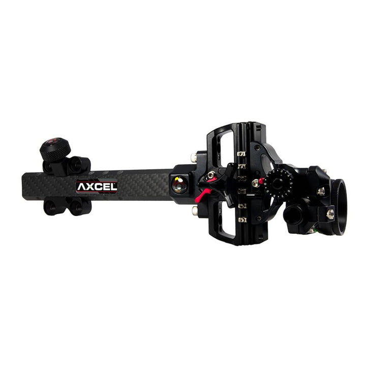 Axcel AccuTouch Carbon Pro Single Pin Slider Sight w/X-31 Scope & .019 Green Fiber - Extreme Outfitters