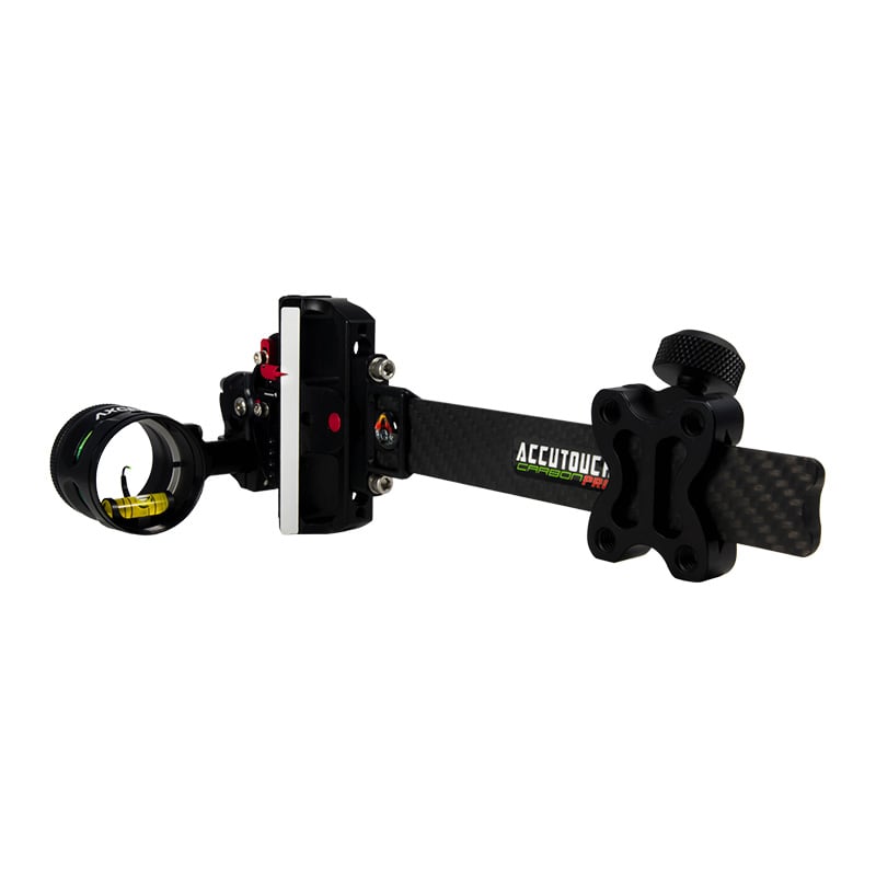 Axcel AccuTouch Carbon Pro Single Pin Slider Sight w/X-31 Scope & .019 Green Fiber - Extreme Outfitters
