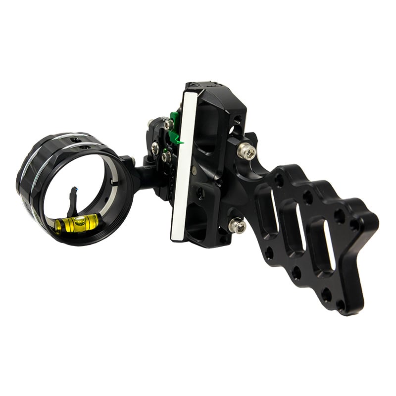 Axcel AccuHunter Slider Sight Single Pin w/X-41 Scope .010" Non Dampened Blue Fiber - Extreme Outfitters