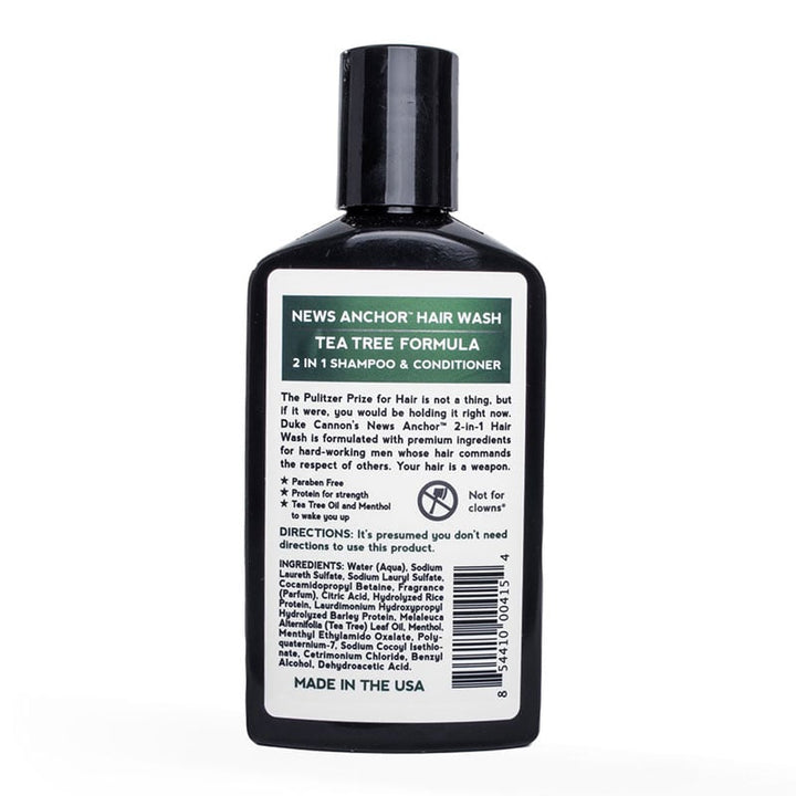 Duke Cannon 10oz Hair Wash- Tea Tree - Extreme Outfitters