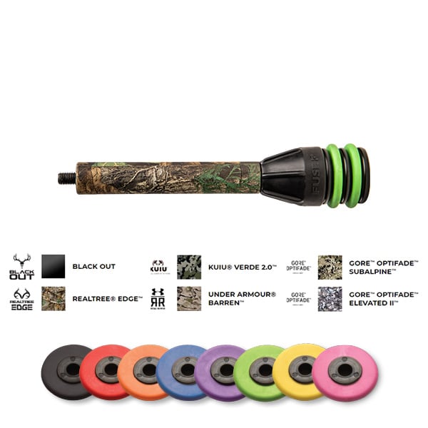 Fuse Archery Carbon Torch FX 6" Stabilizer Kuiu Verde 2.0 - Extreme Outfitters