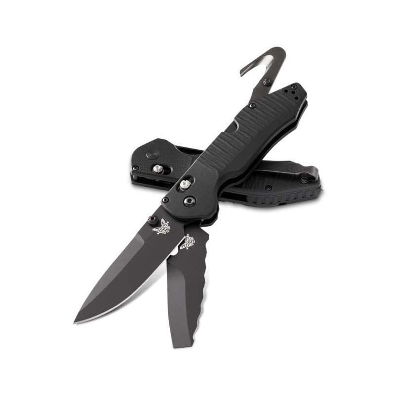 Benchmade 365BK Outlast Dual Blade Option Lock Rescue Black - Extreme Outfitters