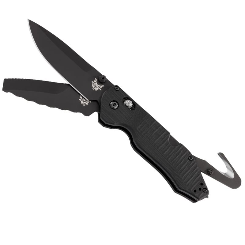 Benchmade 365BK Outlast Dual Blade Option Lock Rescue Black - Extreme Outfitters