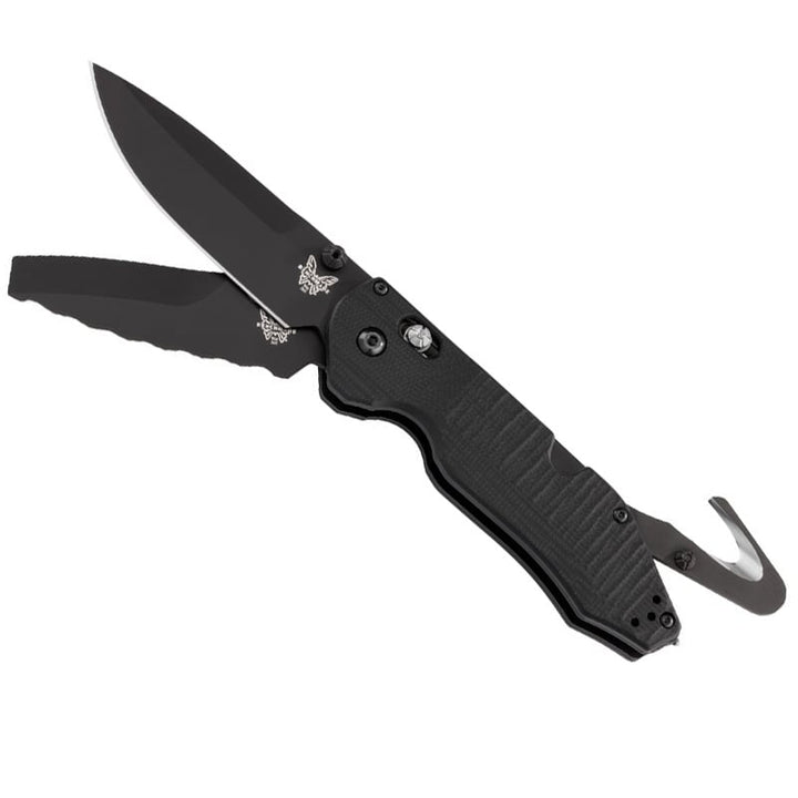 Benchmade 365BK Outlast Dual Blade Option Lock Rescue Black - Extreme Outfitters