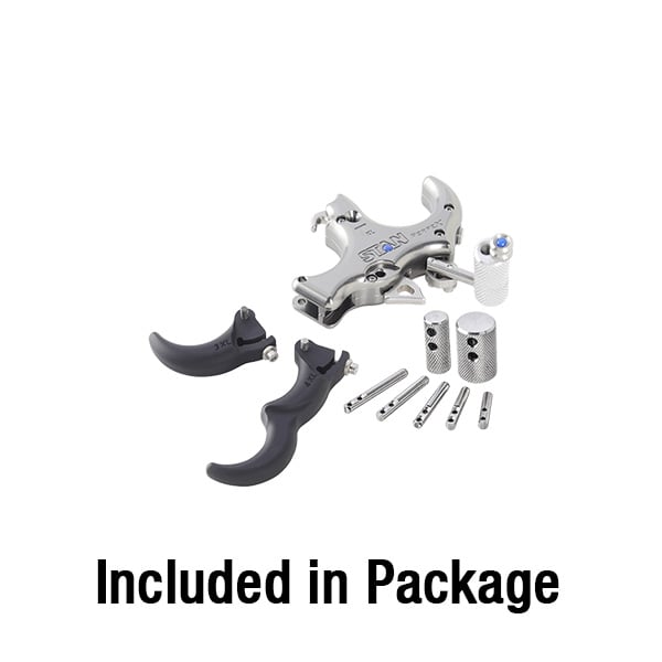 Stan PerfeX Long Neck 3 or 4 Finger Thumb Release - Blackout - Extreme Outfitters