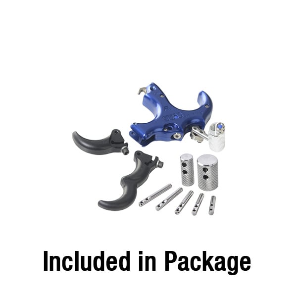 Stan PrefeX Long Neck 3 or 4 Finger Resistance Release - Blue/Black - Extreme Outfitters