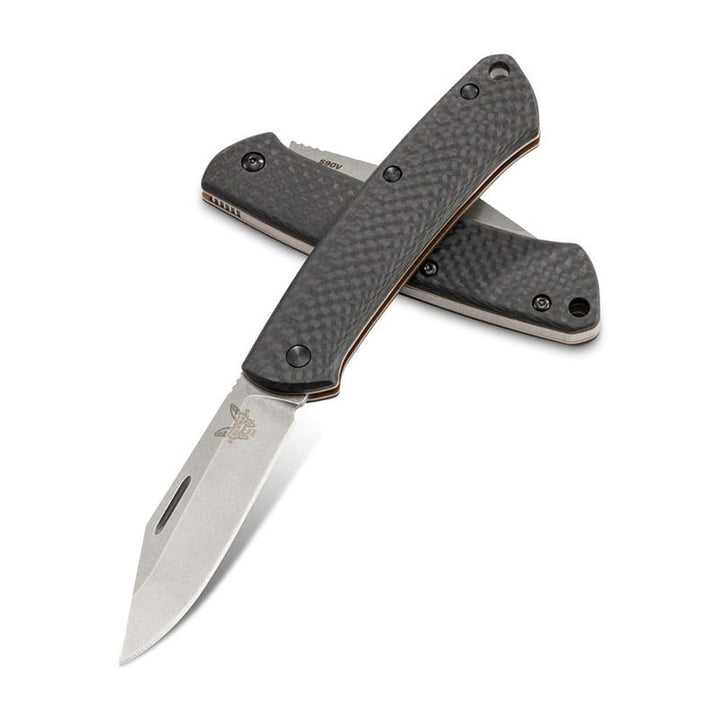 Benchmade 318-2 Proper Slip Joint Plain Edge Satin Finish Carbon Fiber Handle - Extreme Outfitters