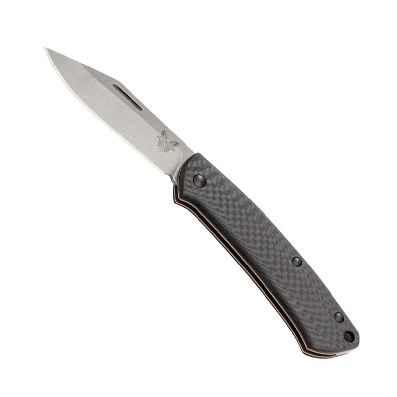 Benchmade 318-2 Proper Slip Joint Plain Edge Satin Finish Carbon Fiber Handle - Extreme Outfitters