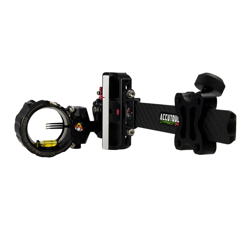 Axcel Accutouch Carbon Pro Sight With Multi-Pin Accustat Scope - 3 Pin .019 - Extreme Outfitters