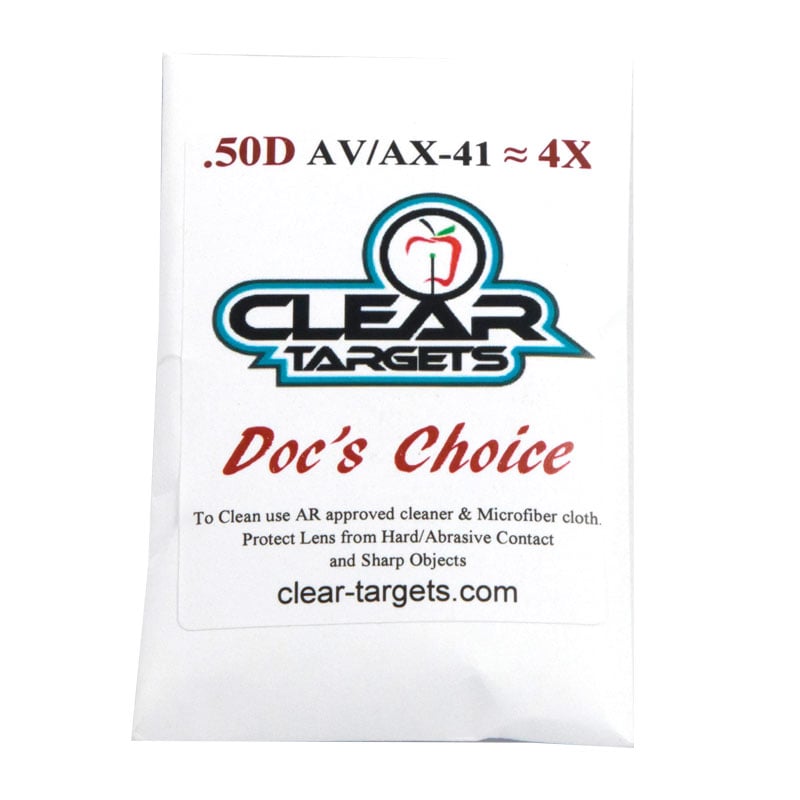 Axcel AV41 Clear Target Doc's Choice Lens - 4X - Extreme Outfitters