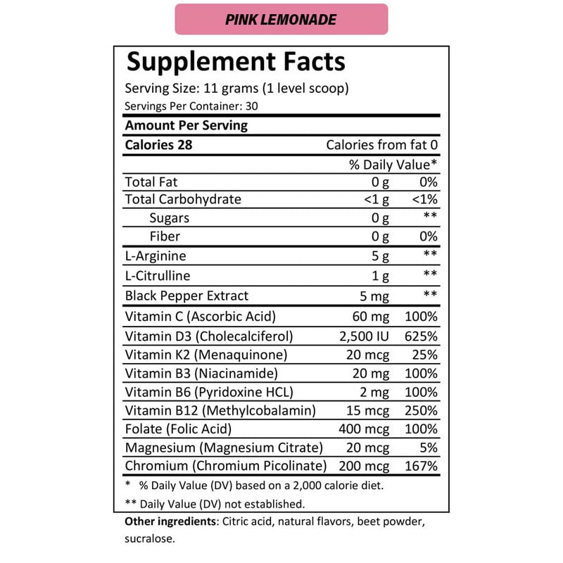 MTN OPS Enduro Non-Caffeinated Cardio Enhancement Drink (Pink Lemonade)