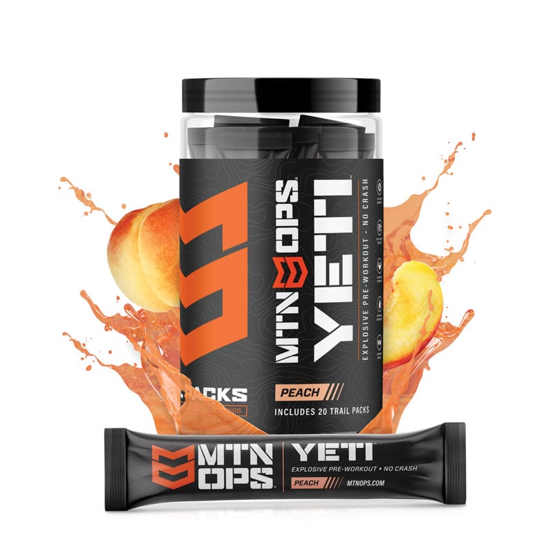 Yeti Trail Packs - Explosive Pre-Workout - Peach - Extreme Outfitters
