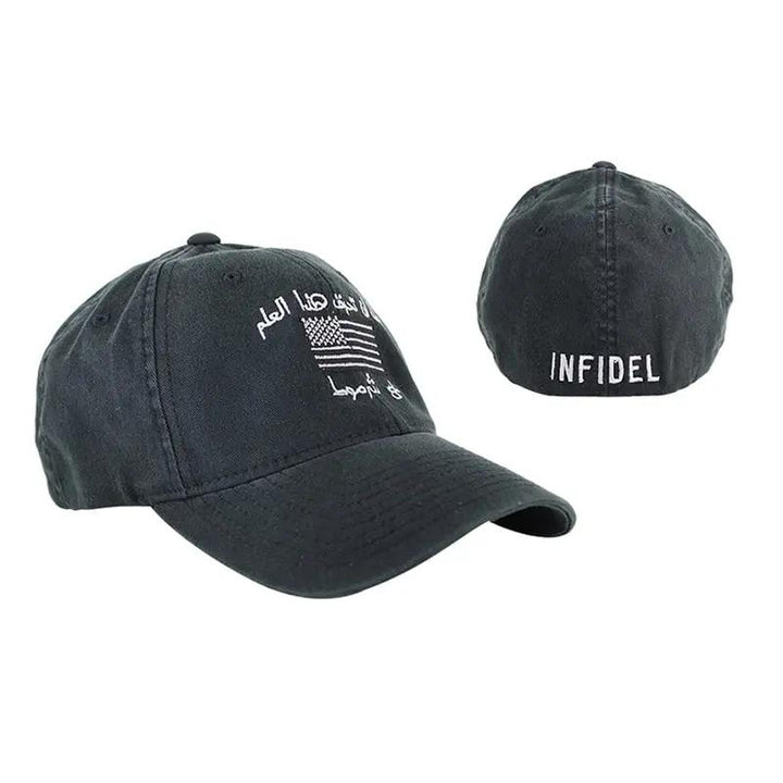 Infidel Flex Fit Hat - Black/White Extreme Outfitters