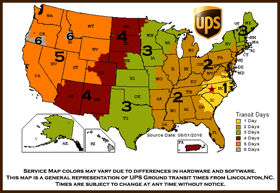 UPS U.S. Ground Maps