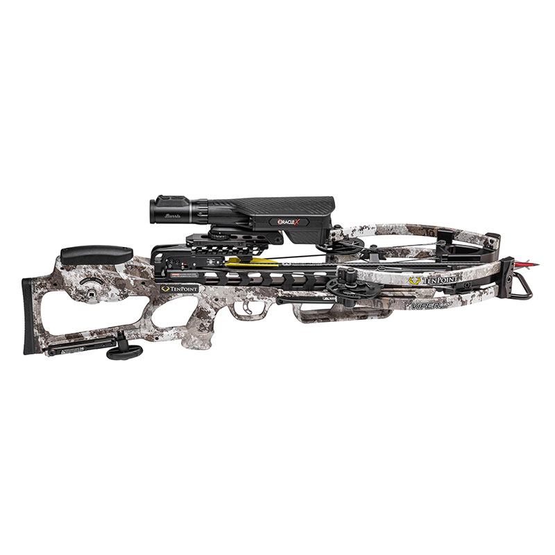 TenPoint Viper S400 Crossbow with Oracle rangefinding scope side view