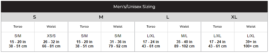 Mystery Ranch Pack Size Chart