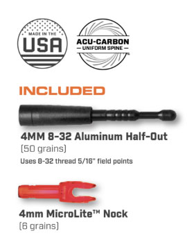 Easton FMJ 4MM Match Grade Arrow Shaft Accessories