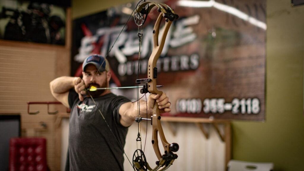 PSE Mach 33 Compound Bow Shooting